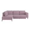 Kutna Garnitura Veni - ljubičasta/crna, Moderno, tekstil (210/272cm) - Modern Living