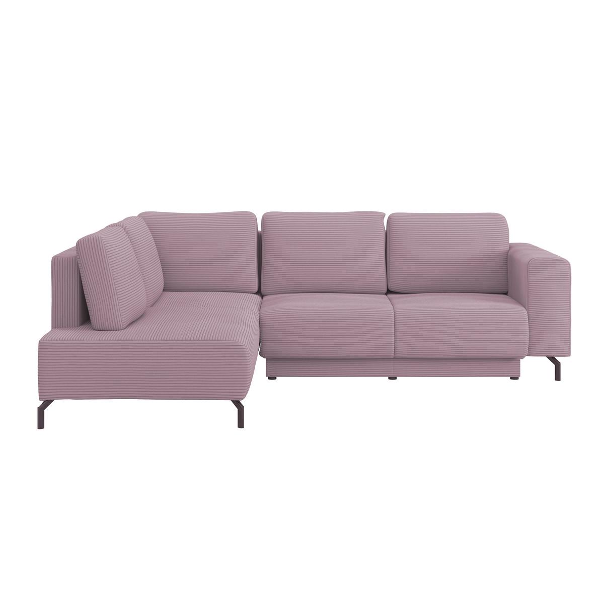 Kutna Garnitura Veni - ljubičasta/crna, Moderno, tekstil (210/272cm) - Modern Living