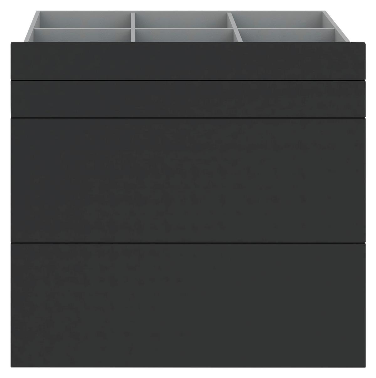 set sertare UNIT - antracit, Modern, material pe bază de lemn (91/83/47cm) - Ondega
