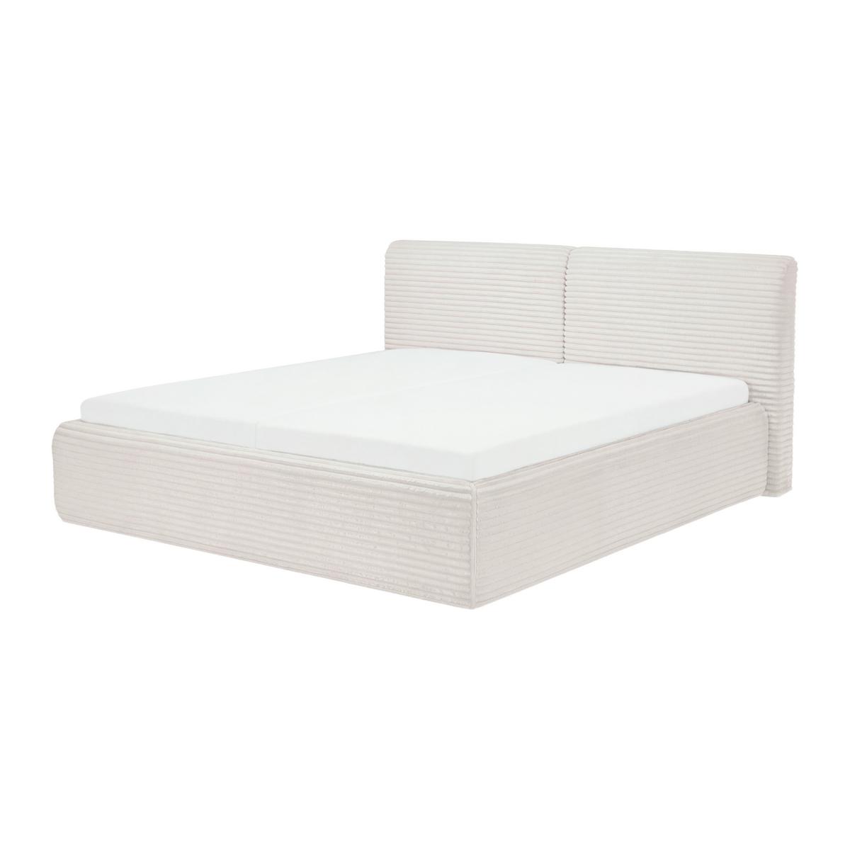 Polsterbett Tessin Creme ca. 160x200cm - Creme, KONVENTIONELL, Textil (160/200cm) - Premium Living