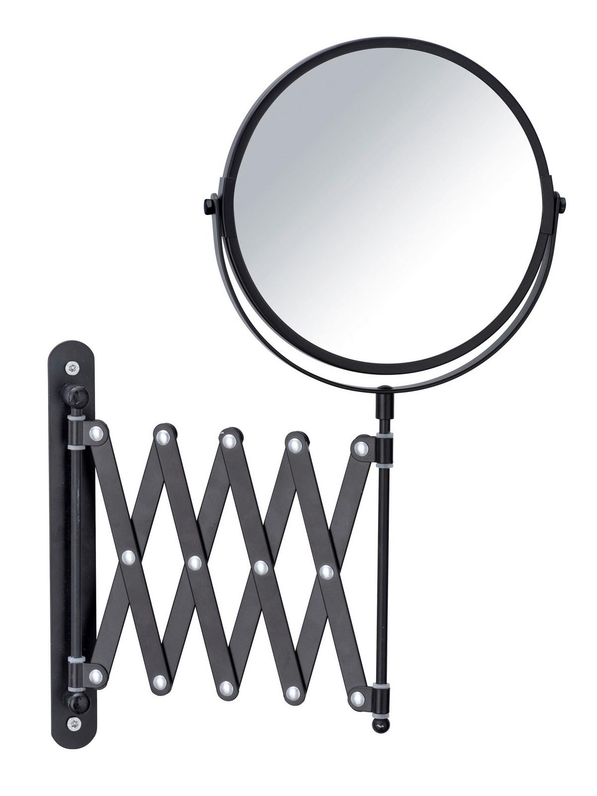 Kosmetikspiegel in Schwarz - Schwarz, MODERN, Metall (19/39/50cm) - Mömax