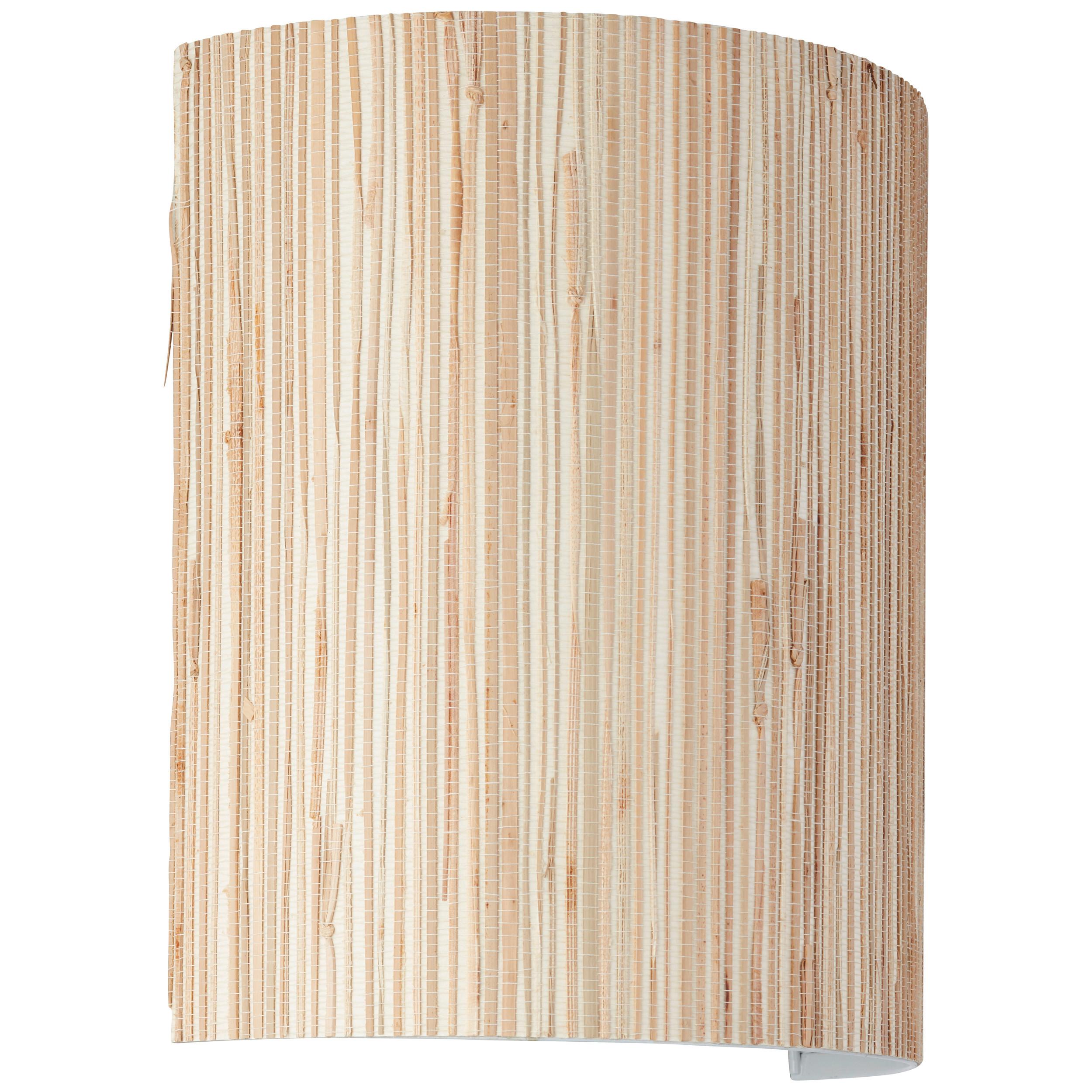 Wandleuchte  Wimea in Naturfarben max. 60 Watt - Naturfarben, Natur, Naturmaterialien/Metall (23/26cm)