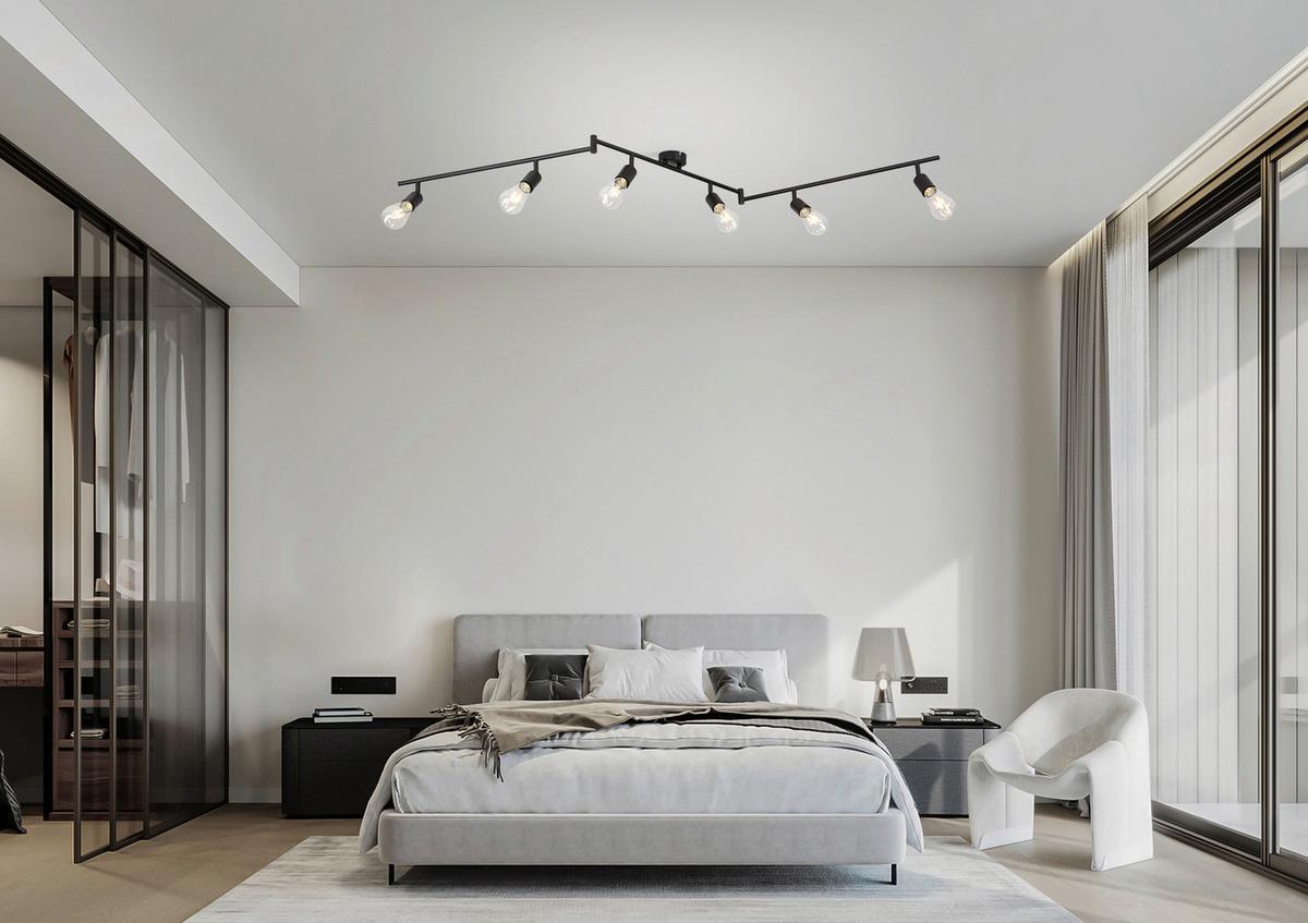 Strahler Molly in Schwarz max. 24 Watt - Schwarz, KONVENTIONELL, Metall (180/8,5/15,5cm) - Mömax