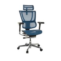 Pisarniški Stol Ergohuman Slim I, Modra - modra, Basics, kovina/umetna masa (69/116-138/66cm) - MID.YOU