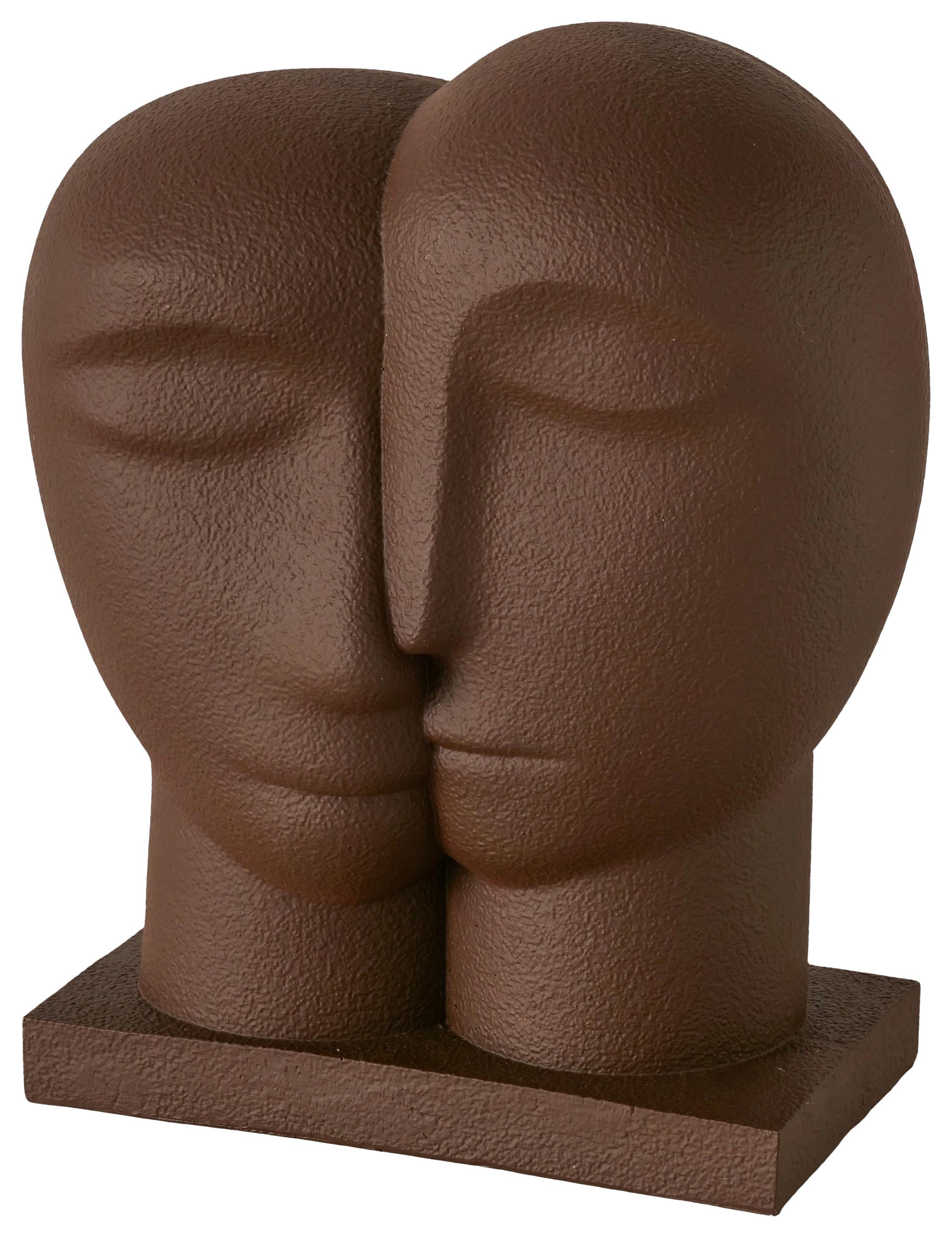 Skulptur Melbourne I Dunkelbraun - Dunkelbraun, Basics, Kunststoff (18/25/10,5cm) - Mömax