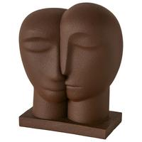 Skulptur Melbourne I Dunkelbraun - Dunkelbraun, Basics, Kunststoff (18/25/10,5cm) - Mömax