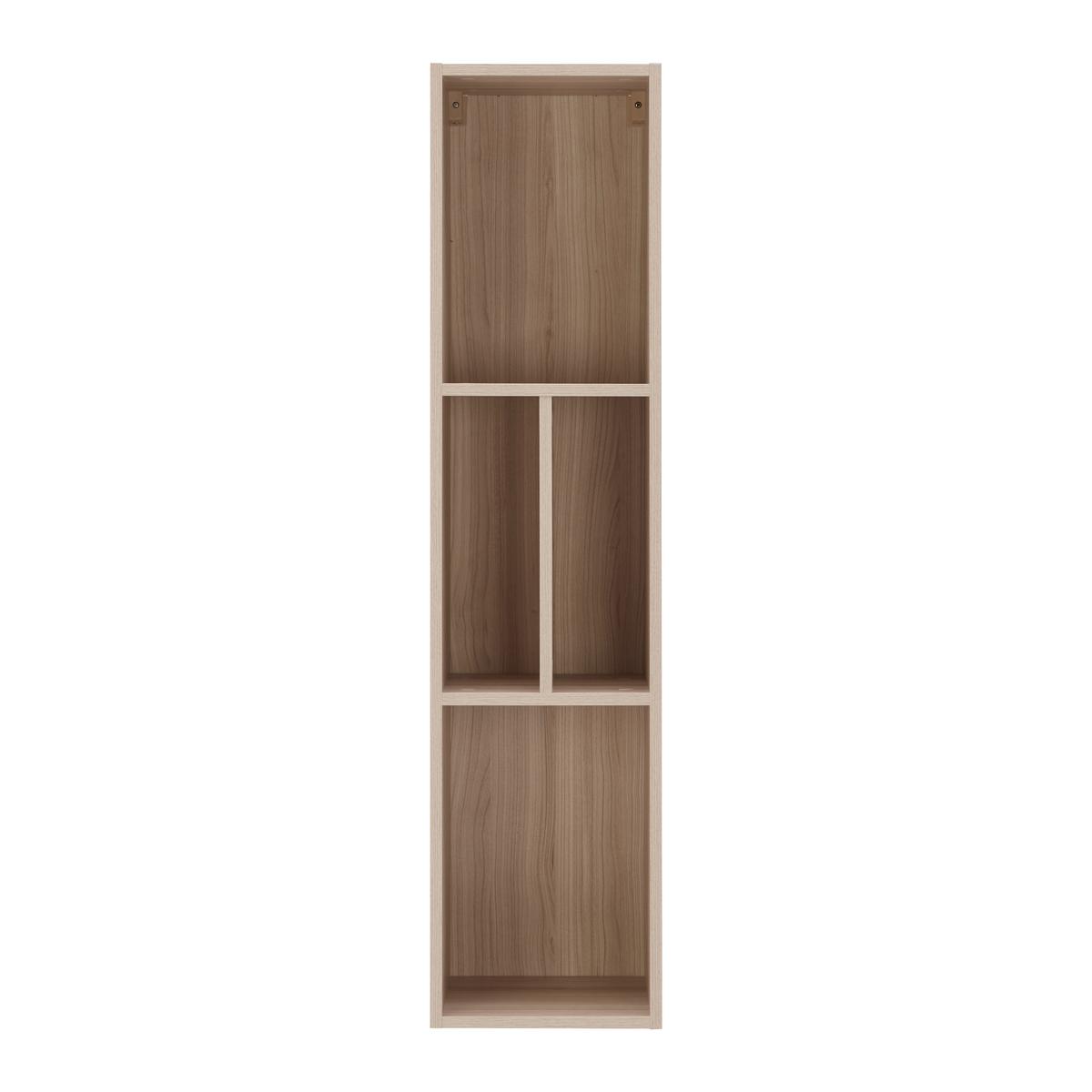 Wandregal Siena Eichefarben - Eichefarben, MODERN, Glas/Holzwerkstoff (30/125/30cm) - Premium Living