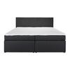 BOXSÄNG LUCY 2 - mörkgrå/svart, Modern, trämaterial/trä (180/200cm) - Bessagi Home