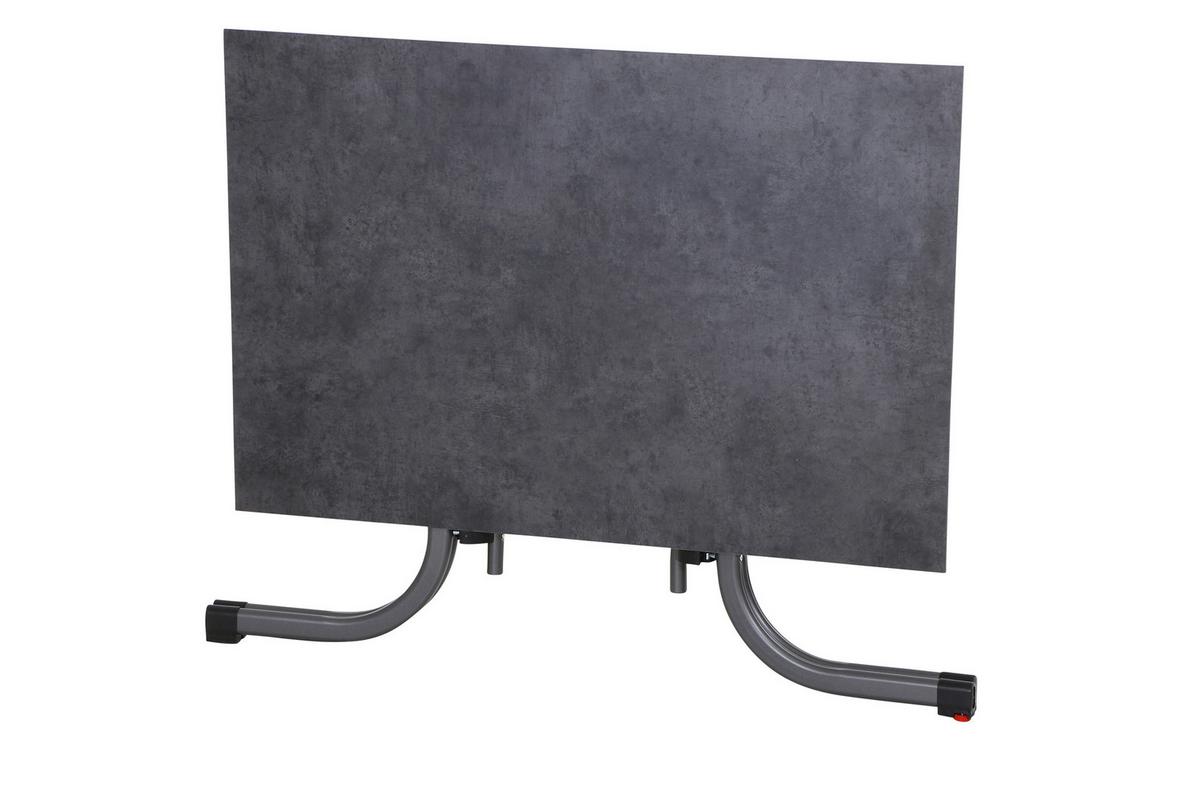 GARTENKLAPPTISCH K95702 - Anthrazit, KONVENTIONELL, Holzwerkstoff/Kunststoff (120/80/71cm) - Siena Garden