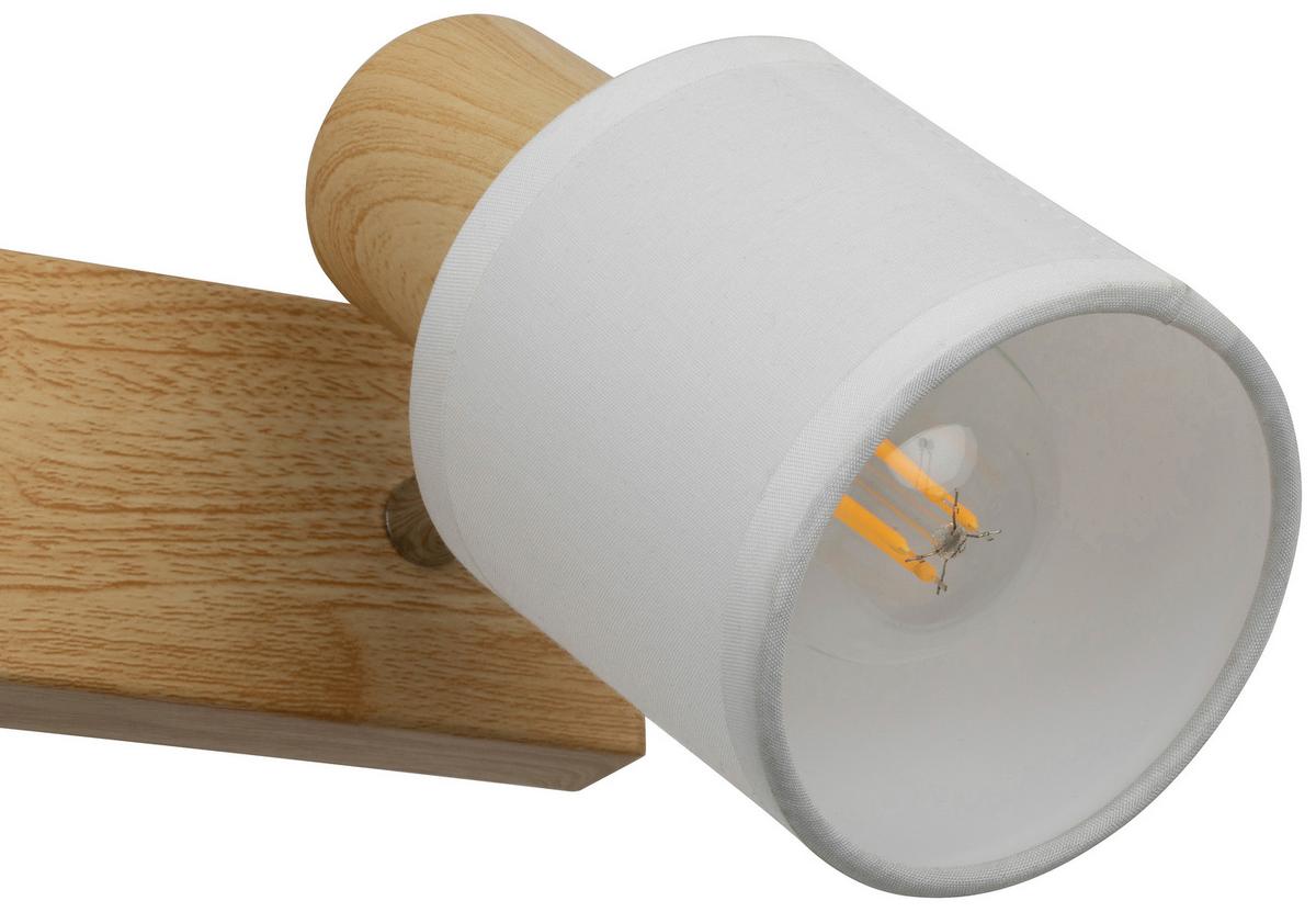 KINKIET GERDA - biały, Trend, metal/tkanina (81/11,5/12,5cm) - Novel