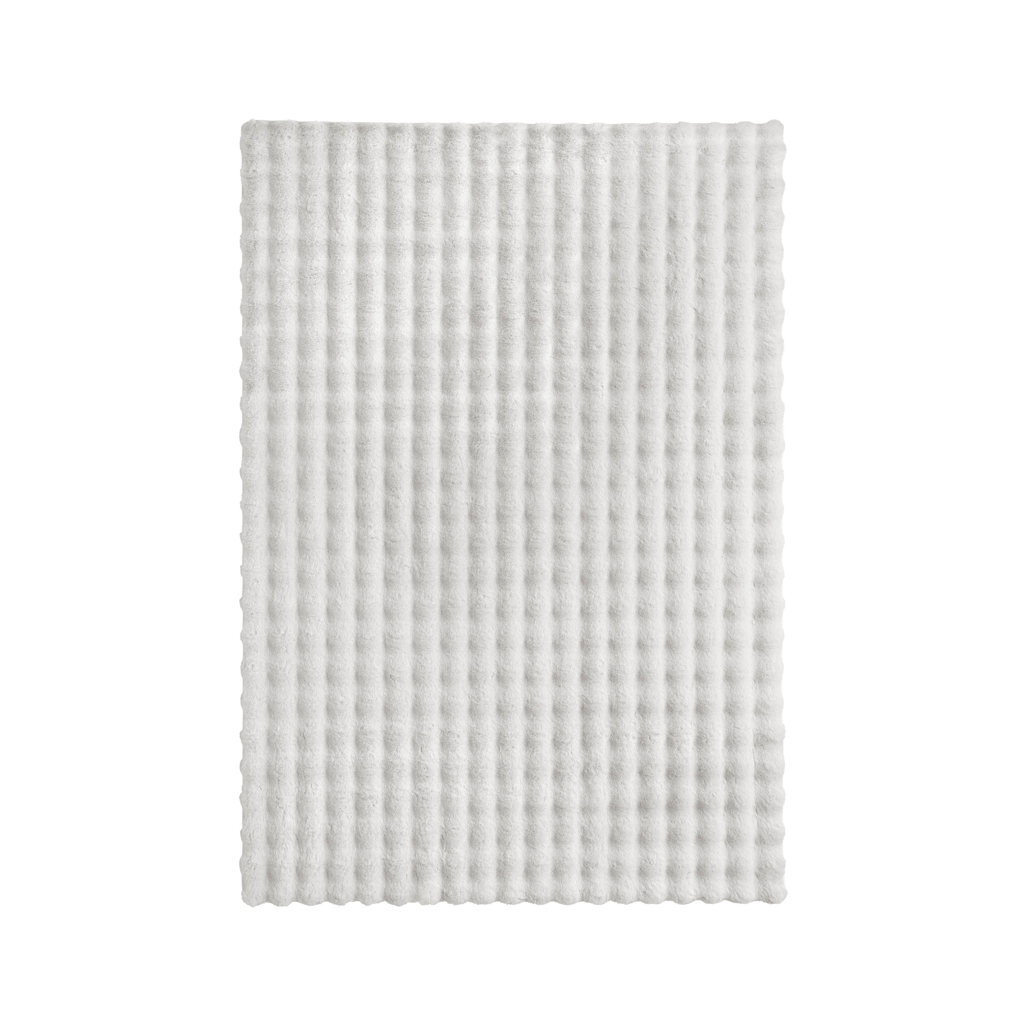 KONSTFÄLL BUBBLE 2 - cremefärgad, Modern, textil (120/170cm) - Mömax