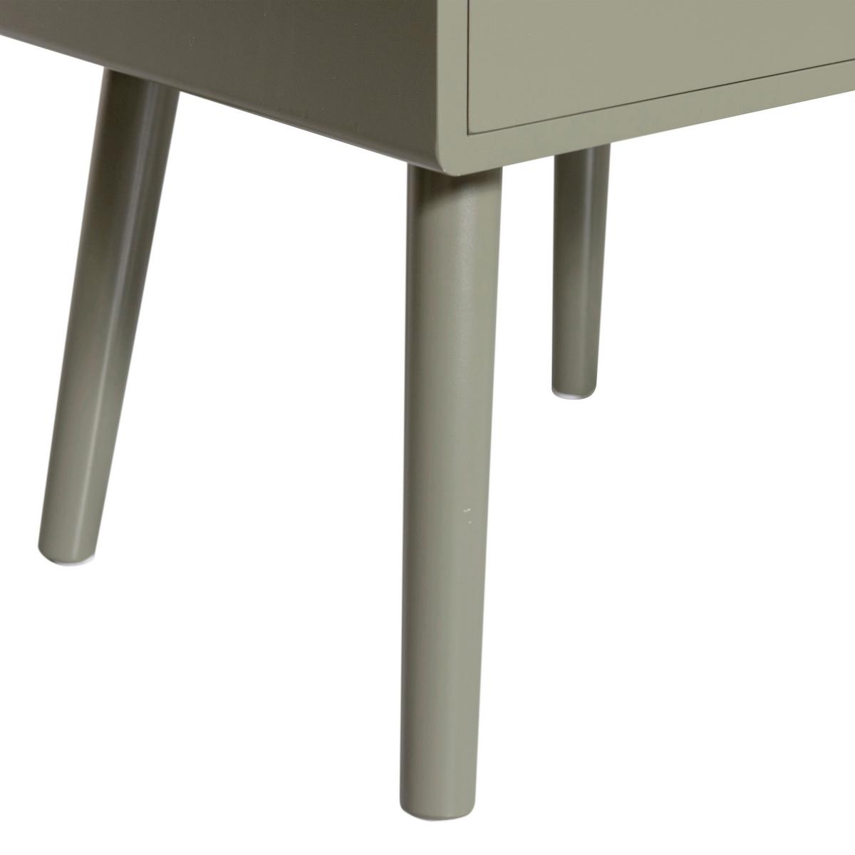 Nachtkästchen Ozzy Grün B: 36cm - Grün, Basics, Holzwerkstoff/Metall (36/53/30cm) - MID.YOU