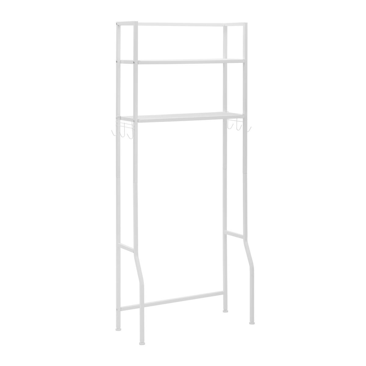 Regal Sandro Weiß Metall - Weiß, MODERN, Metall (68/160/28cm) - Bessagi Home