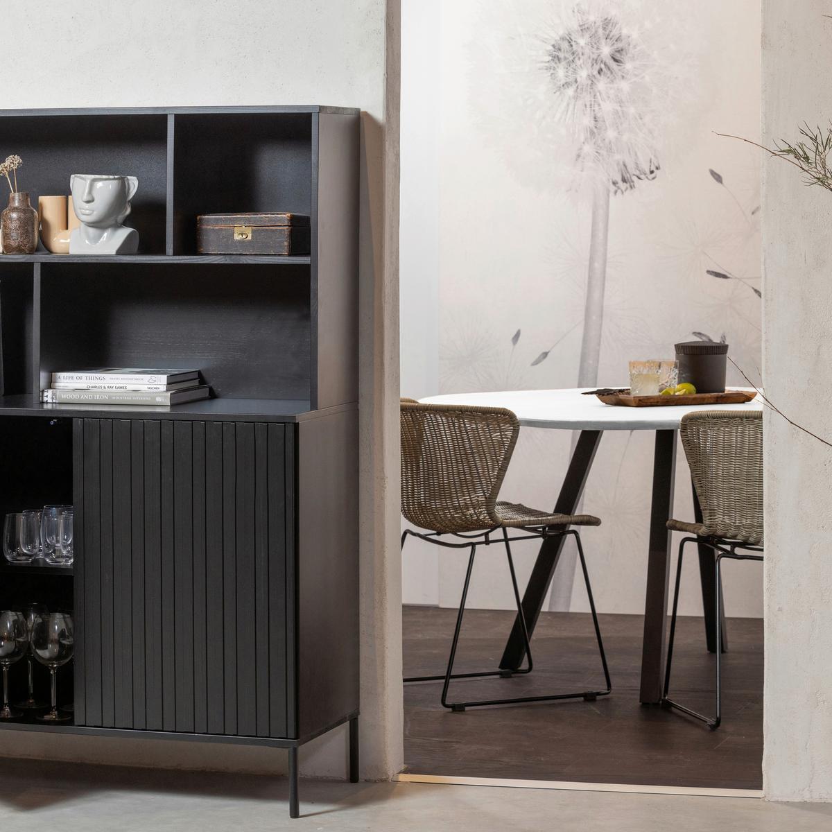 Esstisch Tablo Hellgrau L: 130cm - Hellgrau/Naturfarben, MODERN, Holz (130/130/75cm) - Livetastic