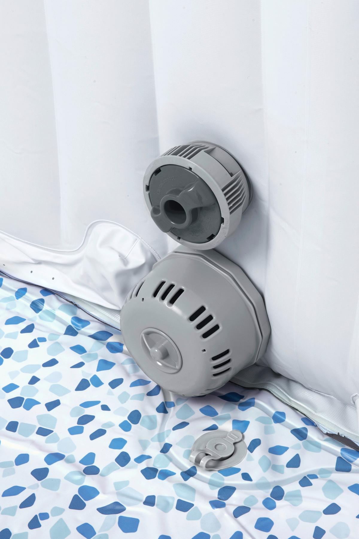 JACUZZI YUI - szary, Modern, tworzywo sztuczne/metal (180/66cm) - Bestway