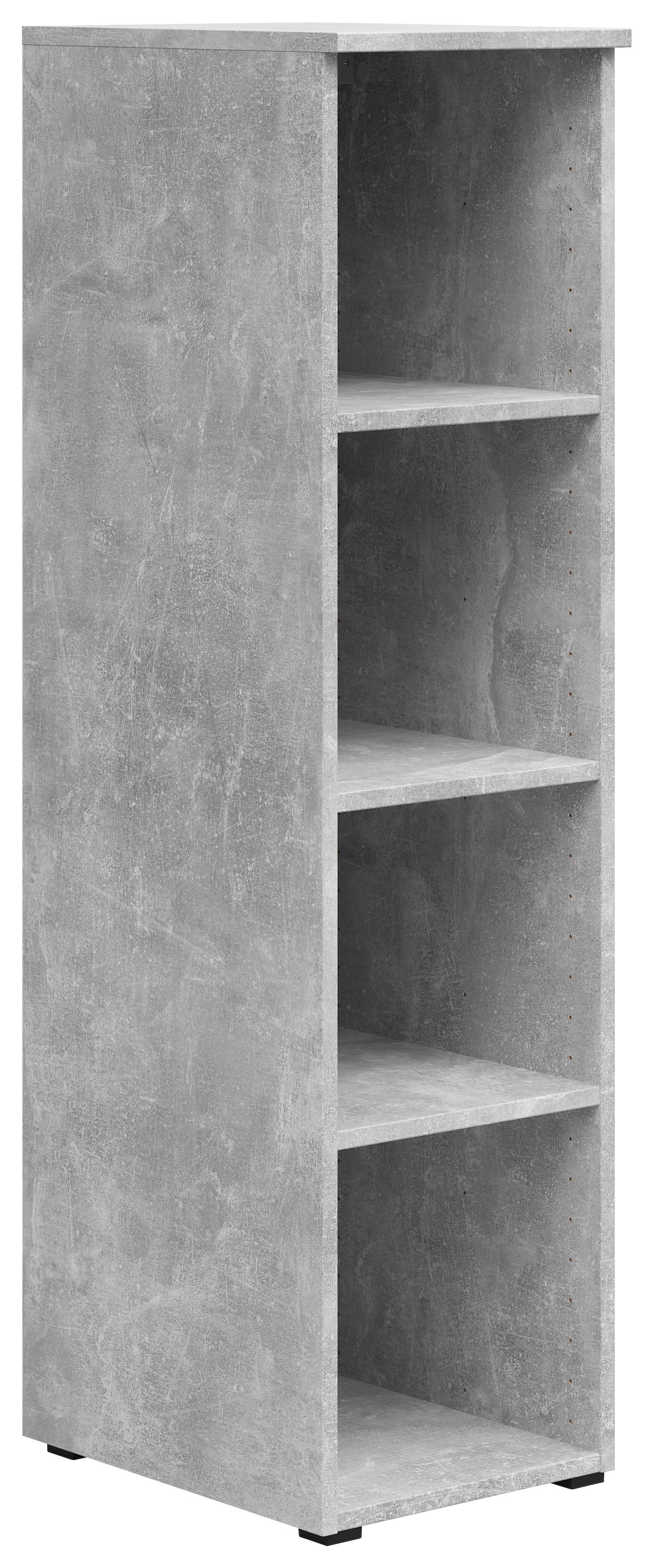 Regal Multistauraum Betonoptik - Anthrazit/Grau, MODERN, Holzwerkstoff/Kunststoff (30/115/40cm) - Mömax