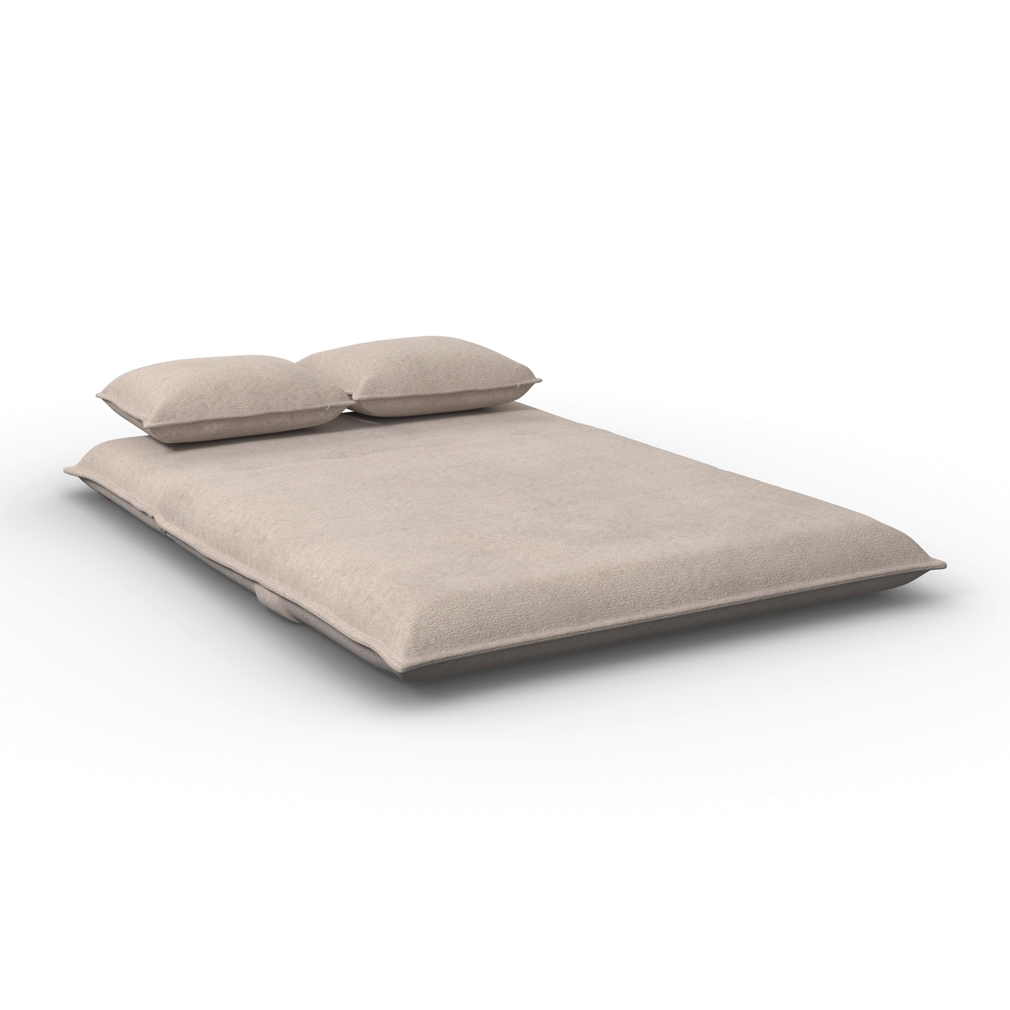 BÄDDSOFFA MACY - beige, Modern, metall/textil (141/68/87cm) - Bessagi Home