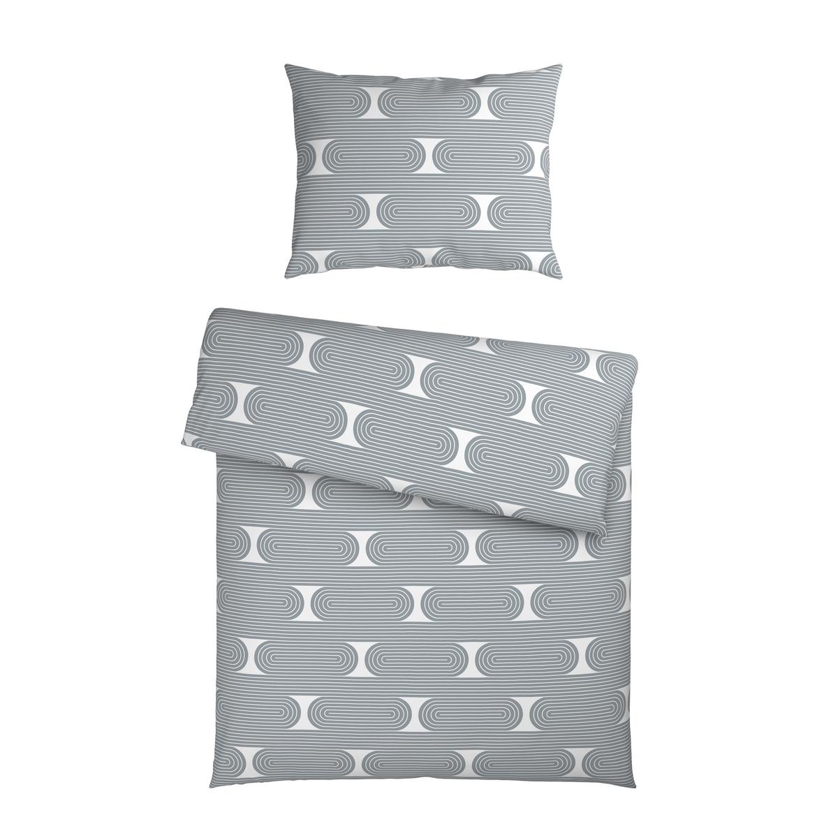 Posteljnina Retro - modra/bela, Moderno, tekstil (140/200cm) - Mömax