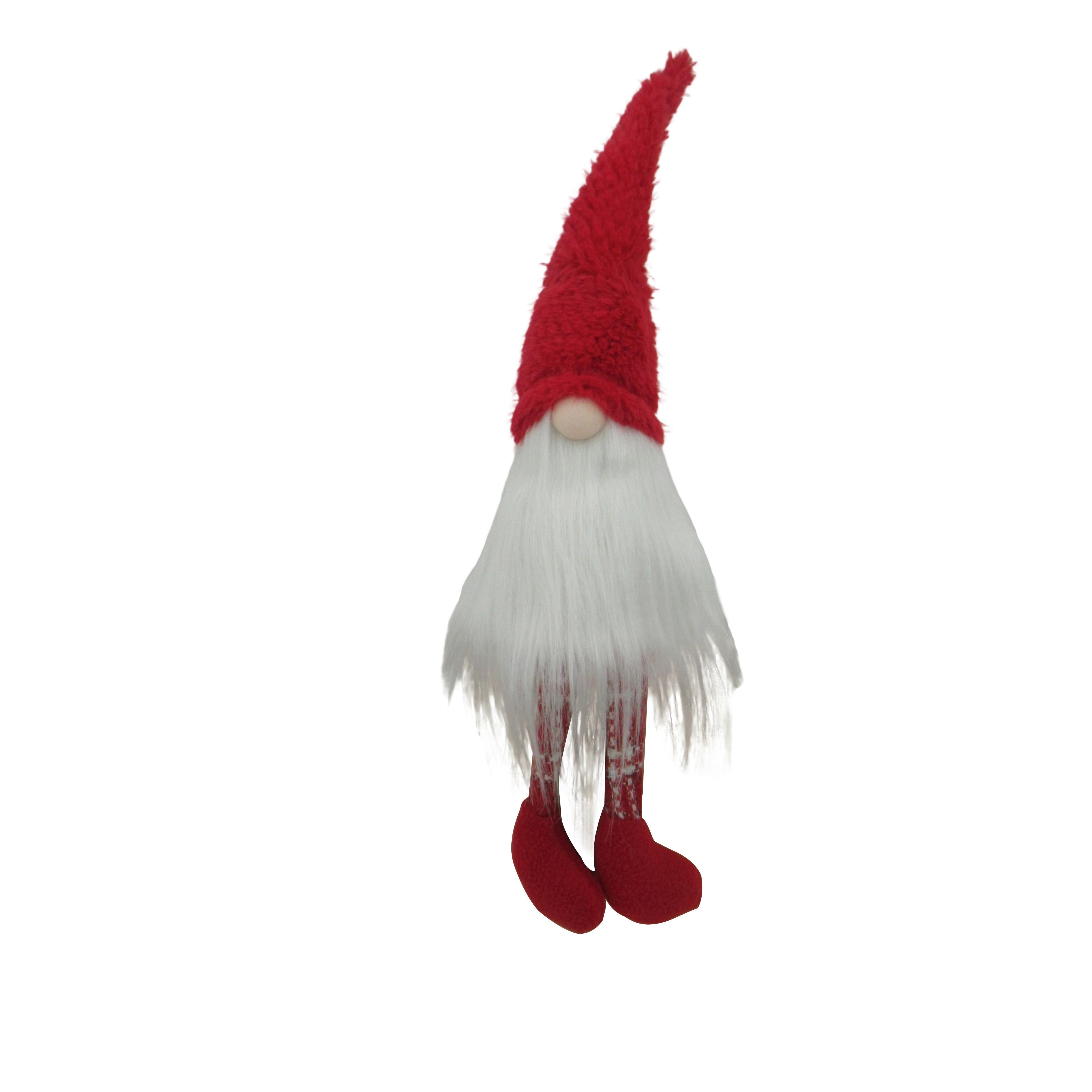 Wichtel Merry 2 Rot/Weiss ca. 53cm - Weiss/Rot, Konventionell, Textil/Stein (13/13/53cm) - Mömax