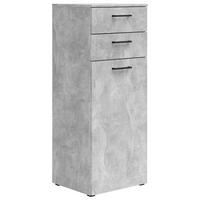 Kommode Multistauraum Betonoptik - Anthrazit/Schwarz, MODERN, Holzwerkstoff/Kunststoff (45/115/40cm) - Mömax