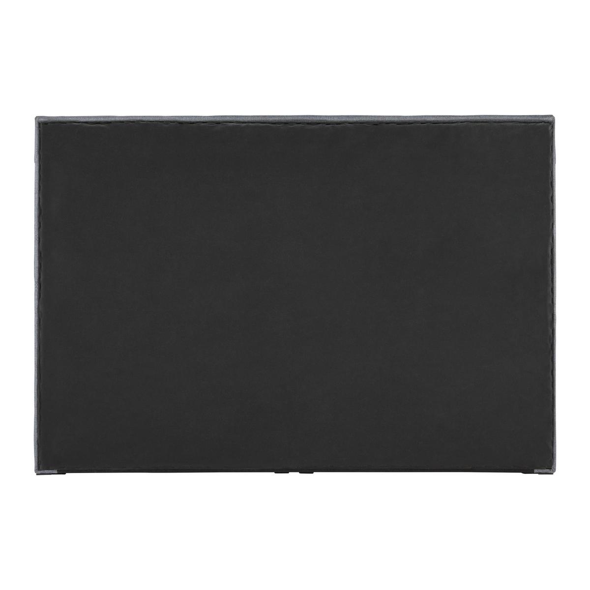 Boxbett Rosa ca. 140x200 cm Dunkelgrau mit Topper - Dunkelgrau/Anthrazit, MODERN, Holz/Holzwerkstoff (140/200cm) - Bessagi Home