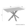MATBORD LESLEY - svart/ekfärgad, Modern, metall/trä (140/80/76cm) - Bessagi Home