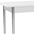 Masă Sufragerie Koln - alb/culoare crom, Modern, compozit lemnos/metal (75/72/55cm) Masă Sufragerie Koln - alb/culoare crom, Modern, compozit lemnos/metal (75/72/55cm)