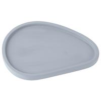Dekoteller Elias Grau - Grau, Modern, Stein (22/12cm) - Modern Living