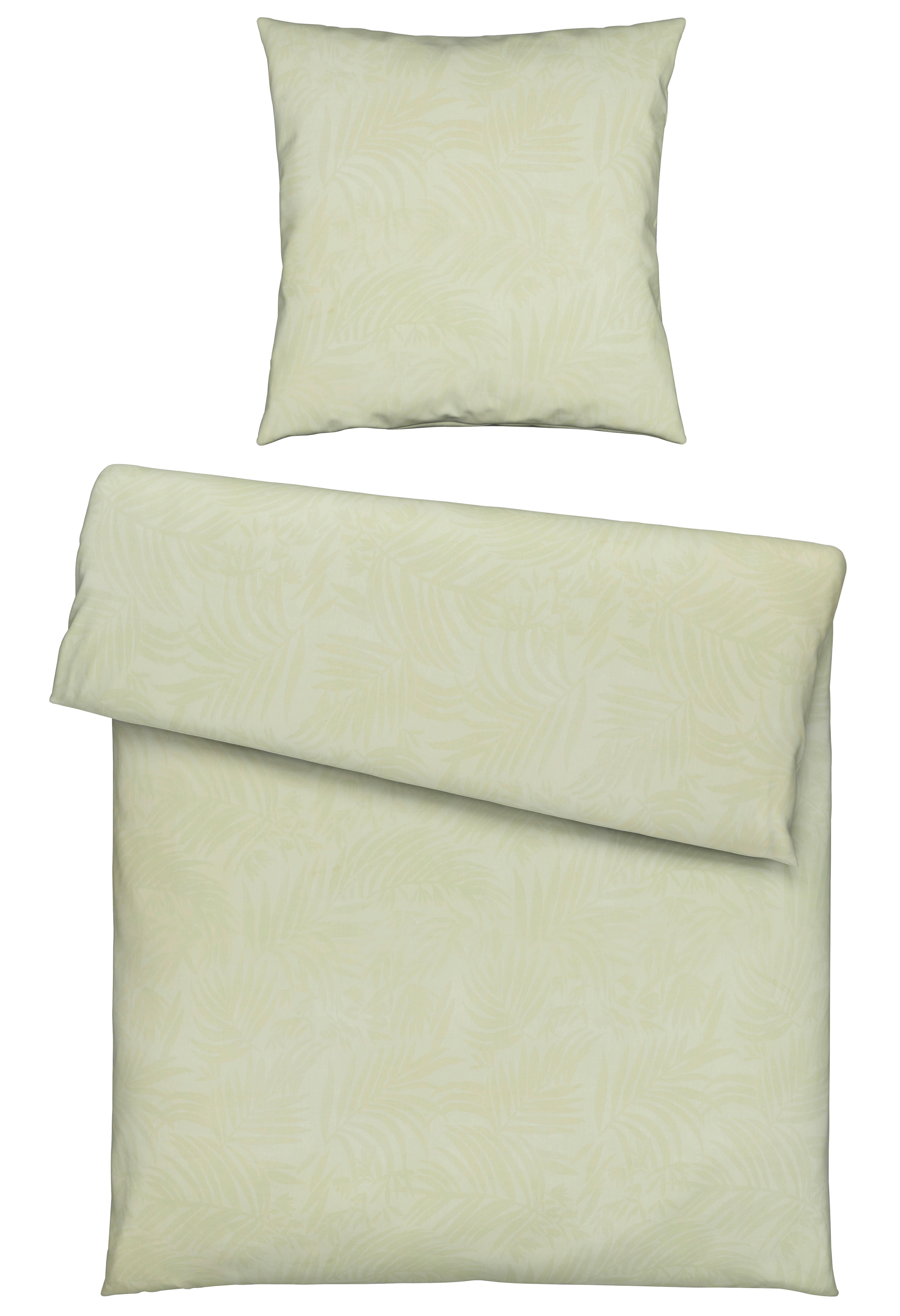 Bettwäsche Corinne Hellgrün ca. 135x200cm - Hellgrün, ROMANTIK / LANDHAUS, Textil (135/200cm) - Mömax