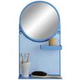 Wandspiegel aus Metall in Blau - Blau, MODERN, Glas/Metall (15/60/33cm) - Modern Living Wandspiegel aus Metall in Blau - Blau, MODERN, Glas/Metall (15/60/33cm) - Modern Living