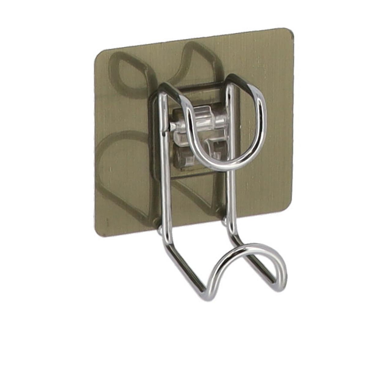 Cârlig autoadeziv Silvie - argintiu, Basics, metal (13,8/14/3,1cm)