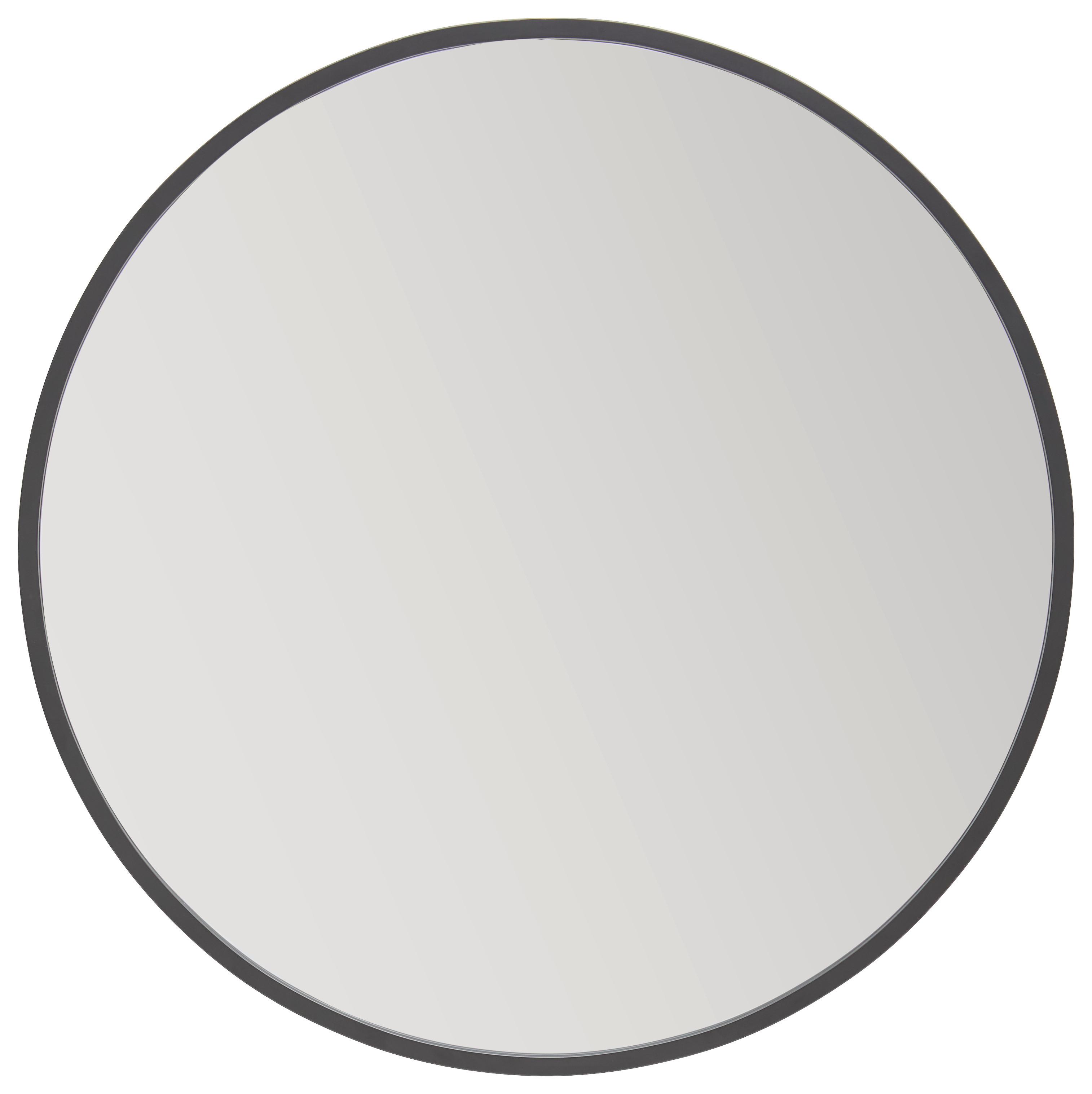 LUSTRO ŚCIENNE CIRCLE - czarny, Design, materiał drewnopochodny/metal (100/100/1,5cm) - MID.YOU