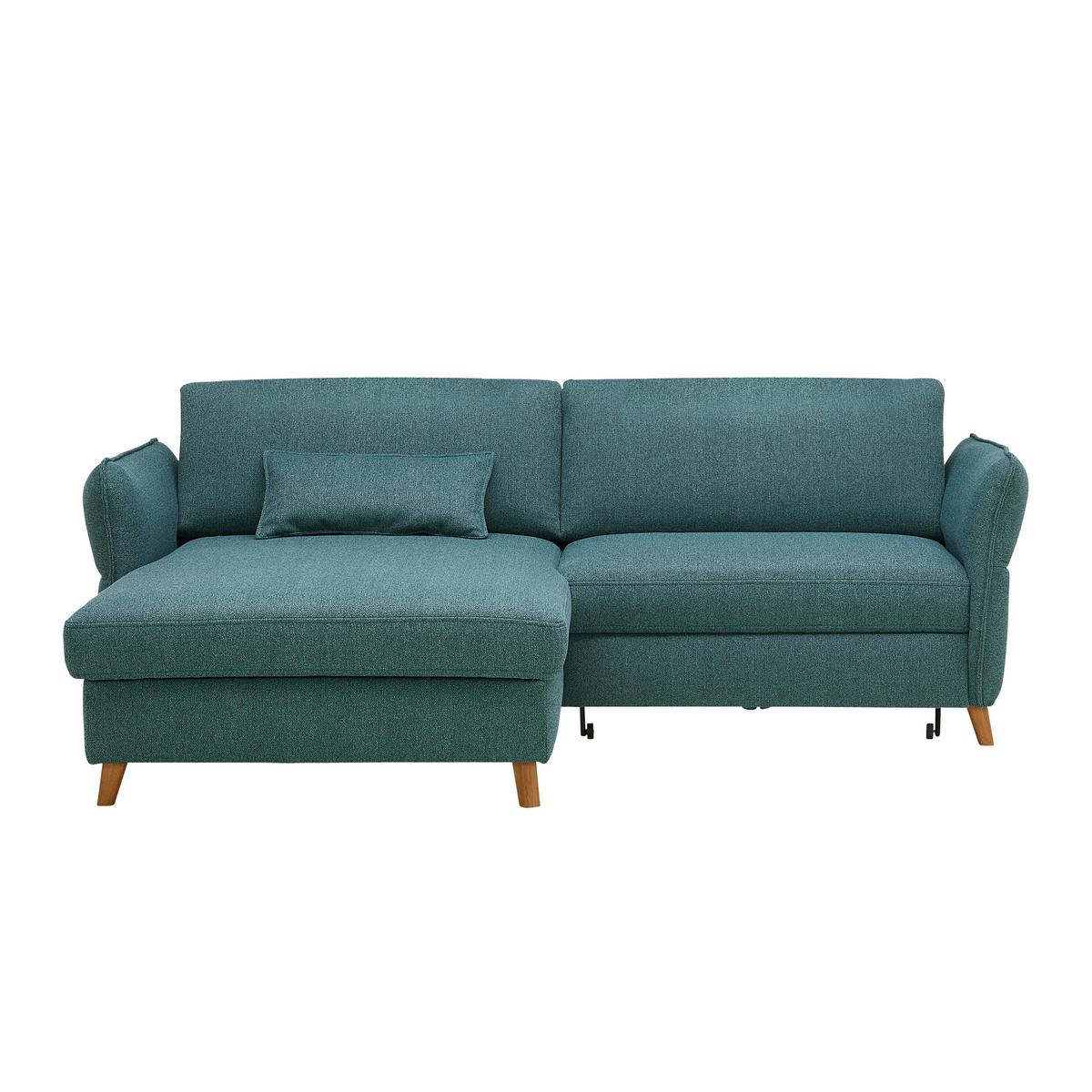 Sarokkanapé Leaf - bézs/zöld, Modern, fa (160/85/238cm) - ecoTree
