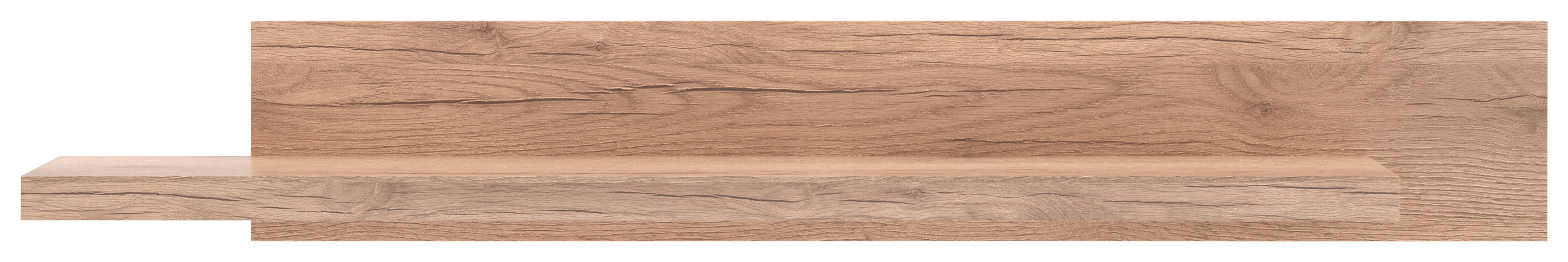 Stenska Polica Vancouver, Barva Hrasta - barve hrasta, Moderno, leseni material (156/22/26cm) - Mömax