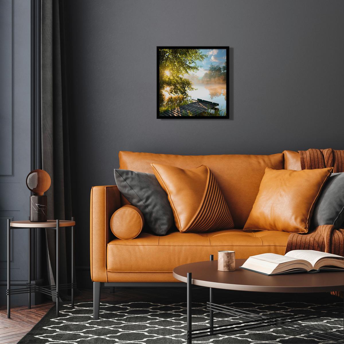 Slika S Okvirom Vous 30x30cm - višebojno/crna, papir/drvni materijal (30/30cm) - Modern Living