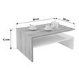 Klubska Miza Laura - siva/bela, Moderno, leseni material (90/42/60cm) - Mömax modern living Klubska Miza Laura - siva/bela, Moderno, leseni material (90/42/60cm) - Mömax modern living