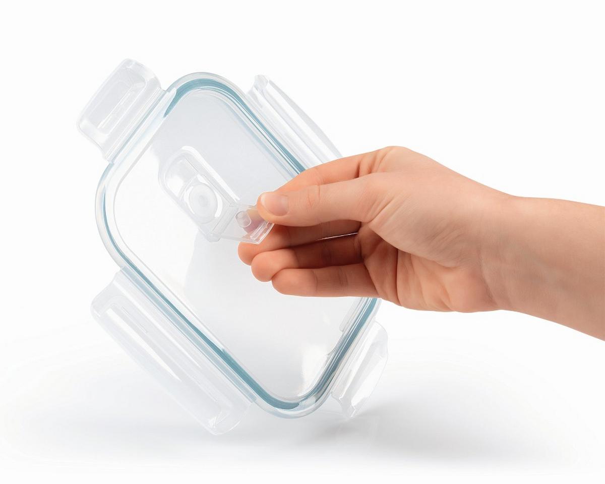 ZESTAW POJEMNIKÓW NA ŻYWNOŚĆ 13755 - zielony/przezroczysty, Basics, tworzywo sztuczne/szkło (19,6/14,5/6,6cm) - GOURMETMAXX