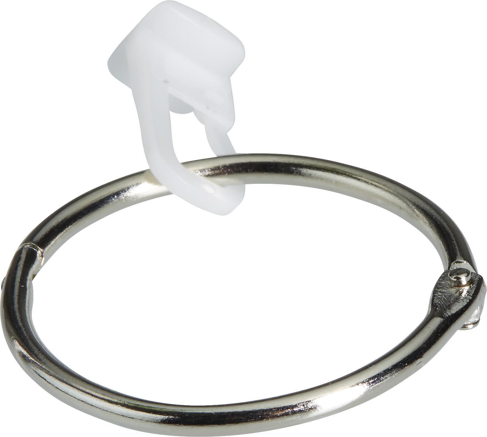 Vorhangschienenzubehör Gabi Chromfarben - Chromfarben/Weiß, Kunststoff/Metall (4cm) - Mömax modern living