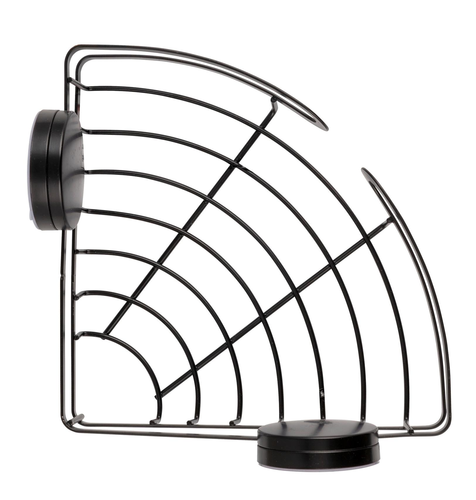 Etajeră Pavia - negru, Modern, metal (27/9,8/20cm) - Wenko