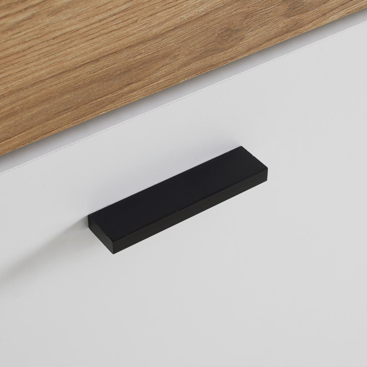 TV-Element Kiro Weiß/Eichefarben - MODERN, Holzwerkstoff/Metall (180/40/35cm) - Mömax