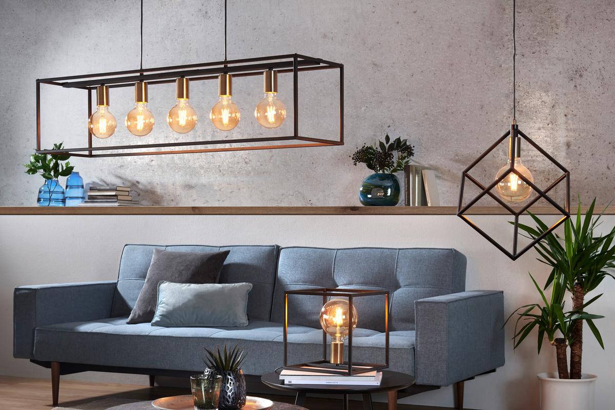 LAMPA WISZĄCA ENTHUSIASM *SBM* - czarny, Lifestyle, metal (110/25/150cm) - Marama