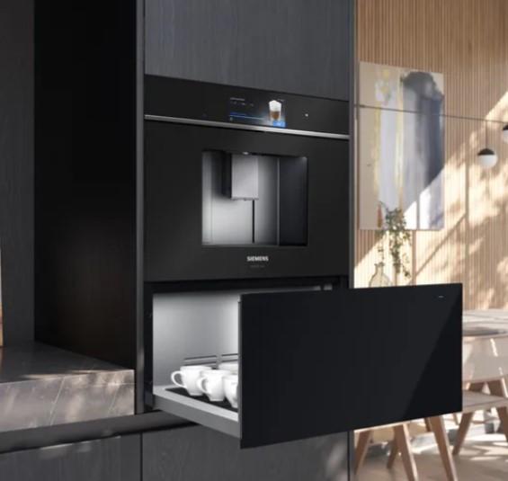 Wärmeschublade BI1710D1B1 Schwarz - Schwarz, Metall (29/59,4/51,8cm) - Siemens