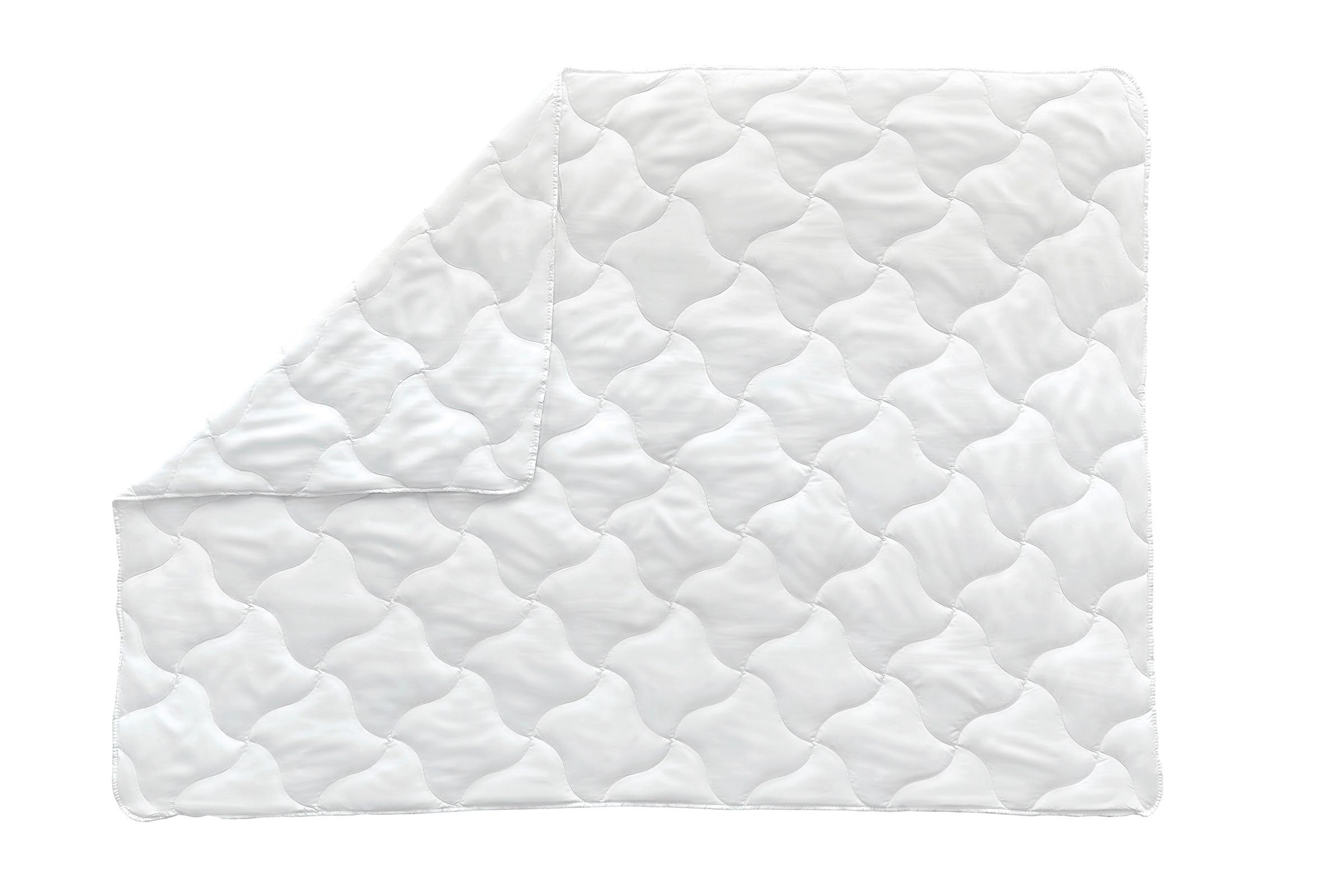 Bettdecke Handy ca. 155x200x14 cm Weiß - Weiß, Basics, Textil (155/200/14cm) - Yatas