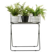 Ghiveci decorativ Fence - negru, Basics, metal (54/68/19cm)