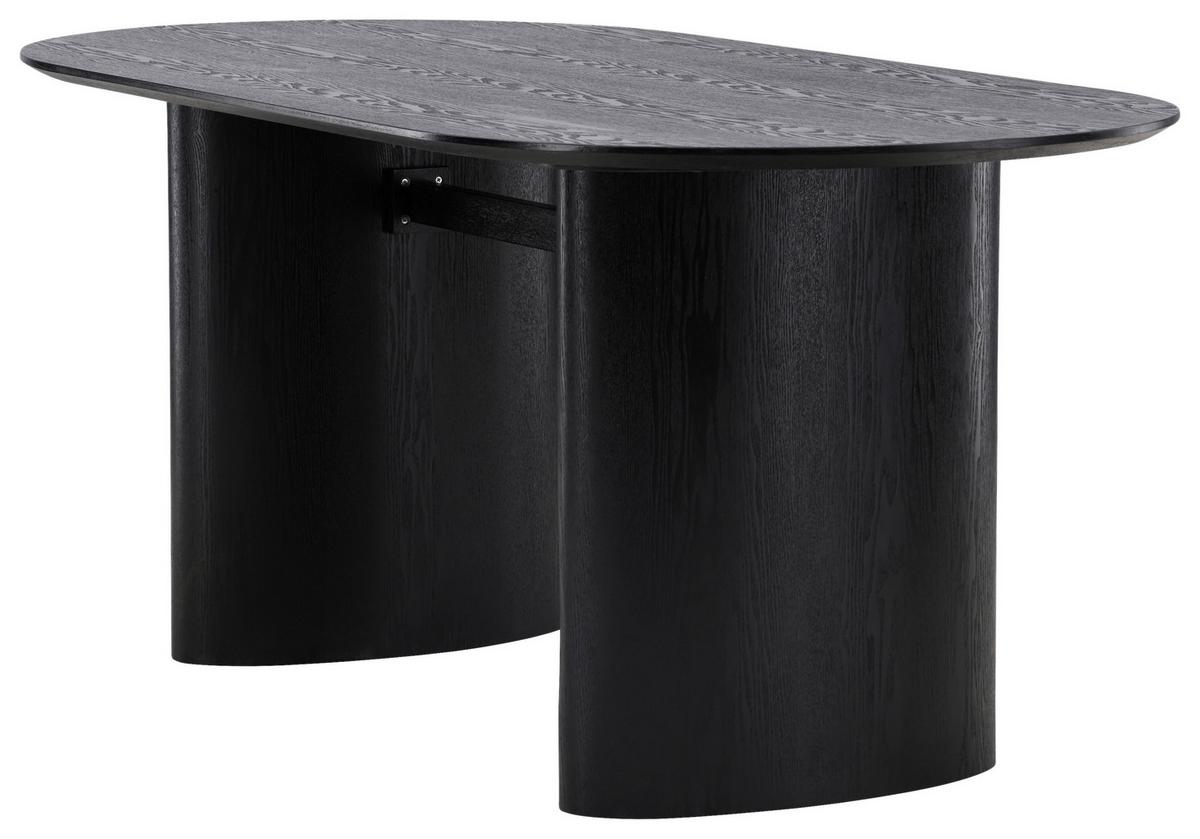 ESSTISCH ISOLDE - Schwarz, Design, Holzwerkstoff (180/90/75cm) - Livetastic