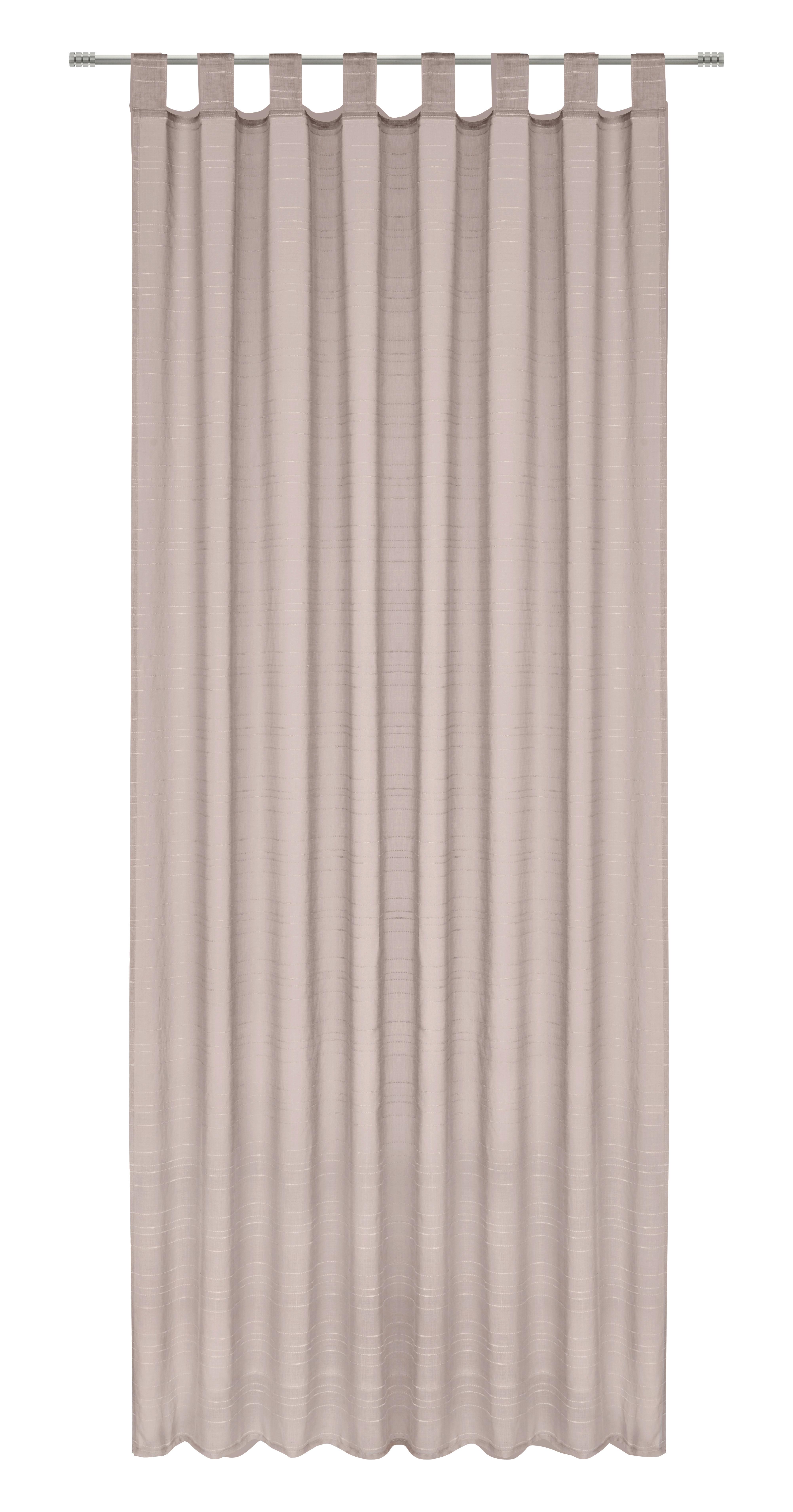 Schlaufenvorhang Ida Beige ca. 135x245cm - Beige, KONVENTIONELL, Textil (135/245cm) - Based