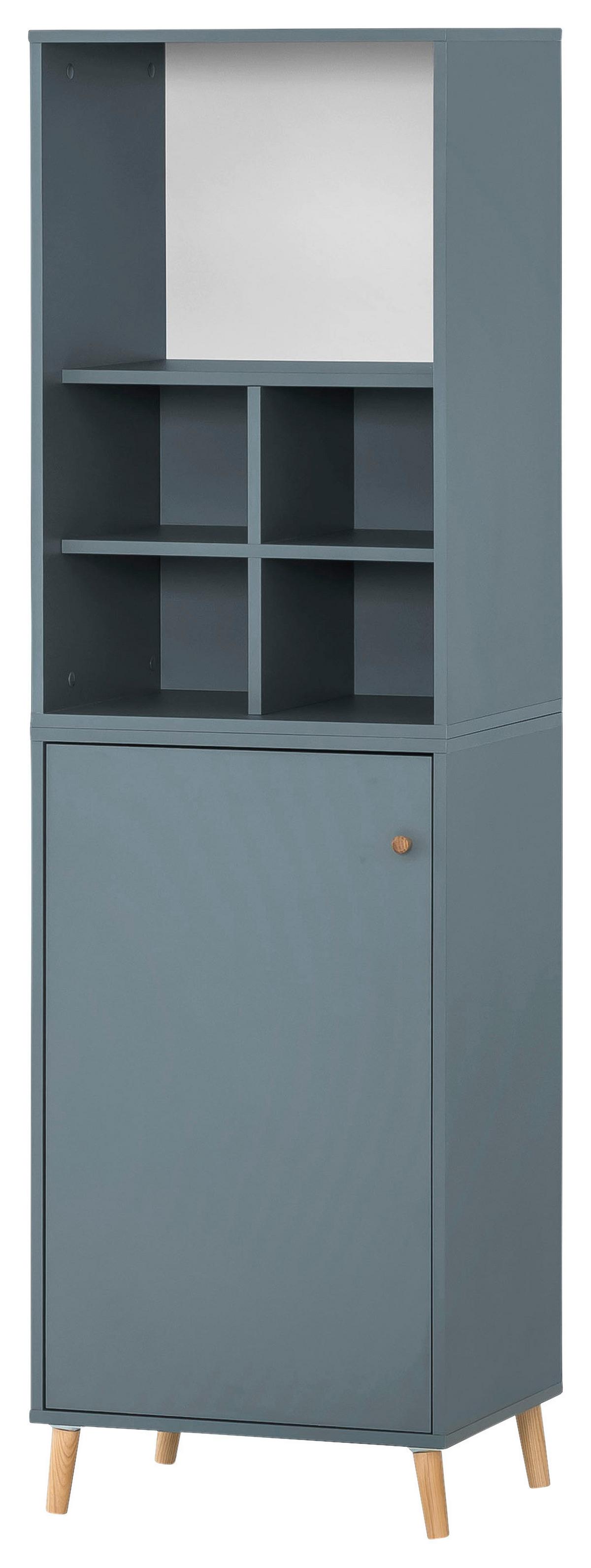 Aktenschrank Set U510R Petrol ca. 50,95x174,2x41cm - Petrol, MODERN, Holzwerkstoff (50,95/174,2/41cm) - MID.YOU