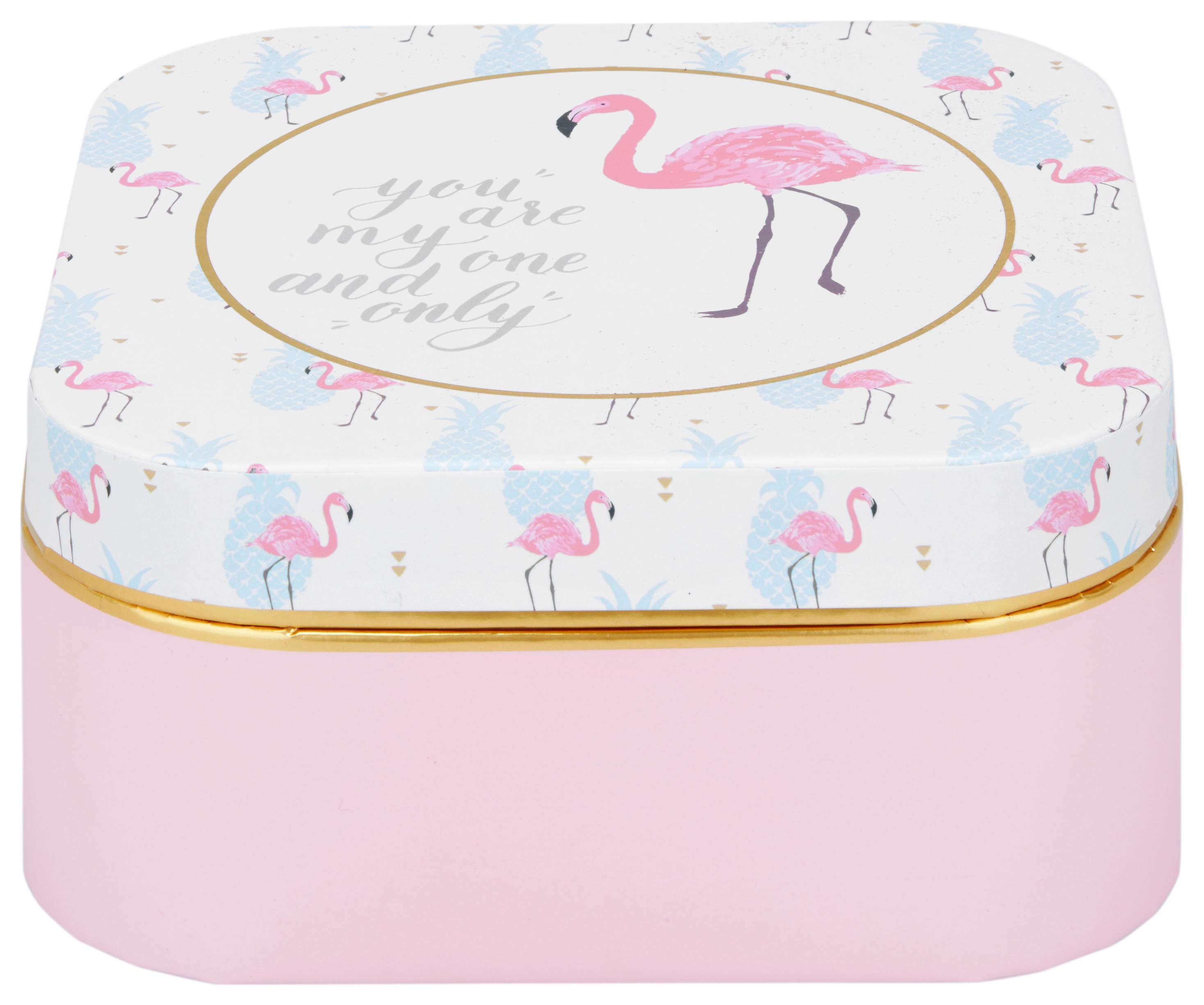 Schmuckschatulle Anett Rosa - Rosa, Papier (16/16/7,6cm)