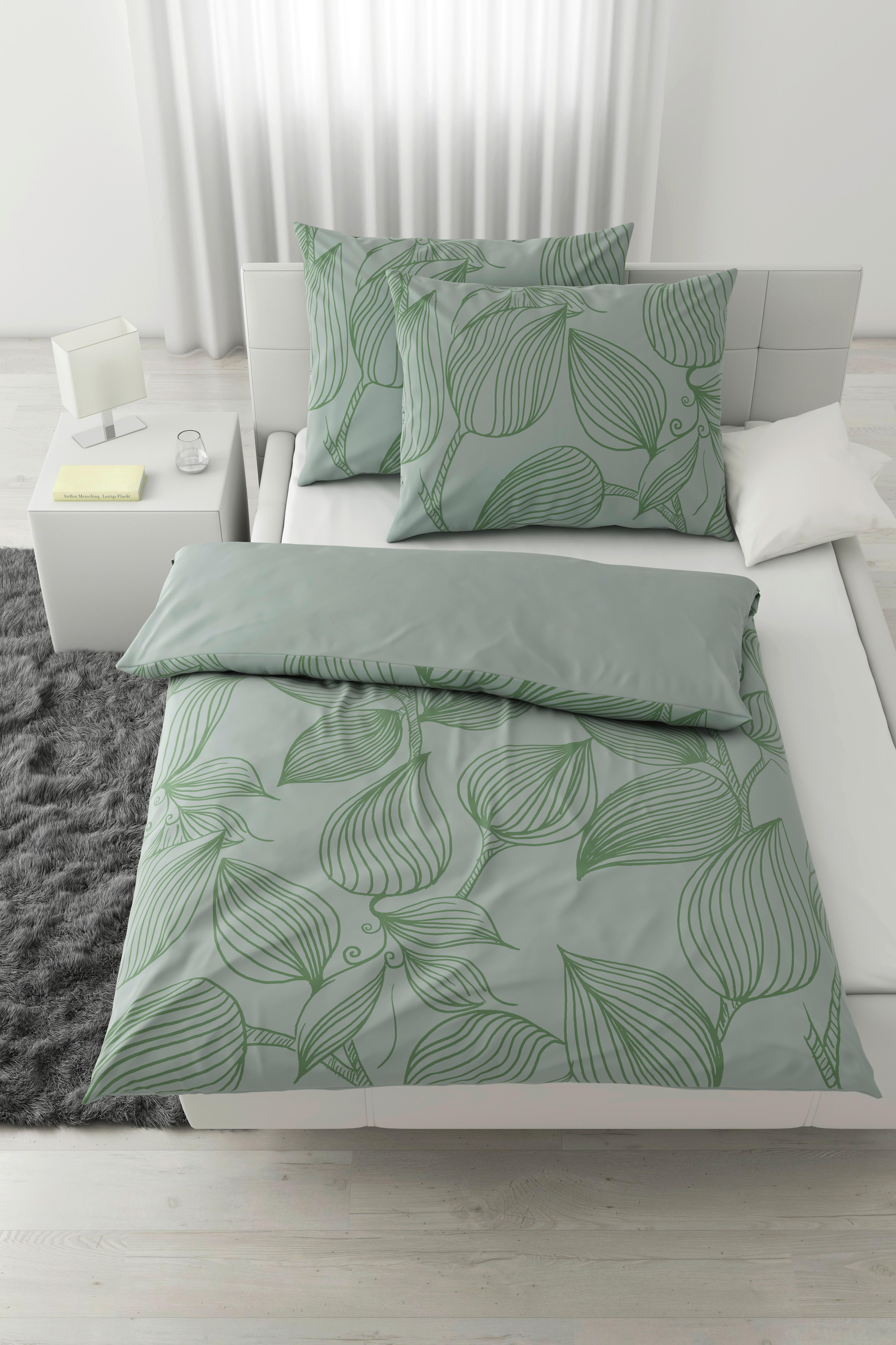 Lenjerie de pat Green House cca. 200x220/2x50x70 cm - verde, textil (200/220cm) - Modern Living