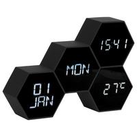 BUDZIK KA5805BK - czarny, Basics, tworzywo sztuczne (17,5/12/4,5cm) - Karlsson